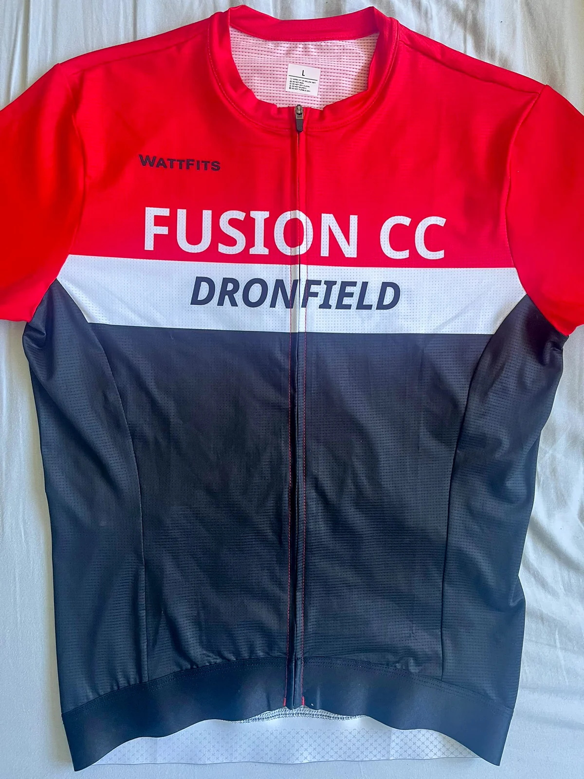 Fusion Cycling Club Dronfield custom jersey