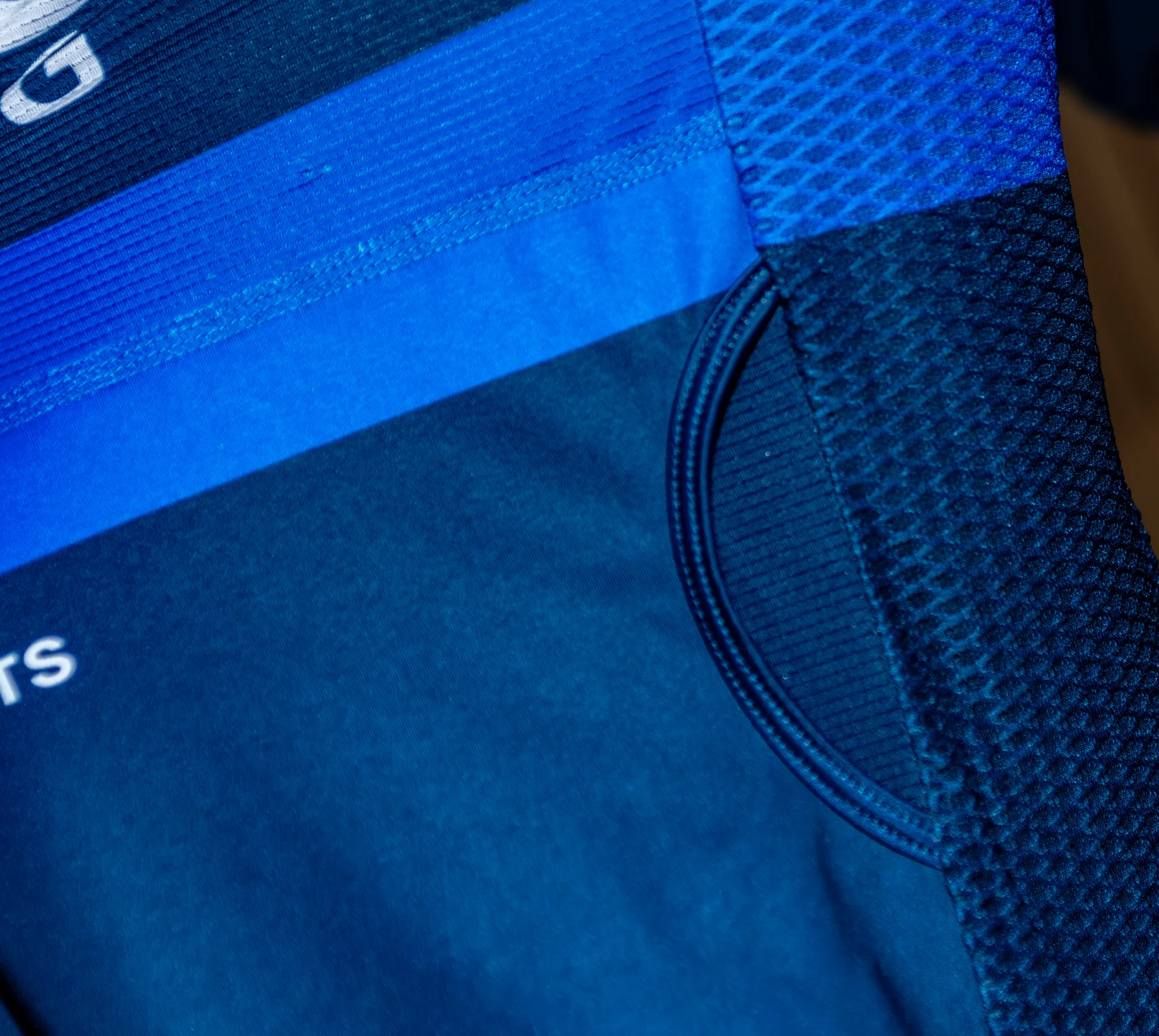 Close-up of WattFits premium cycling chamois and technical fabric
