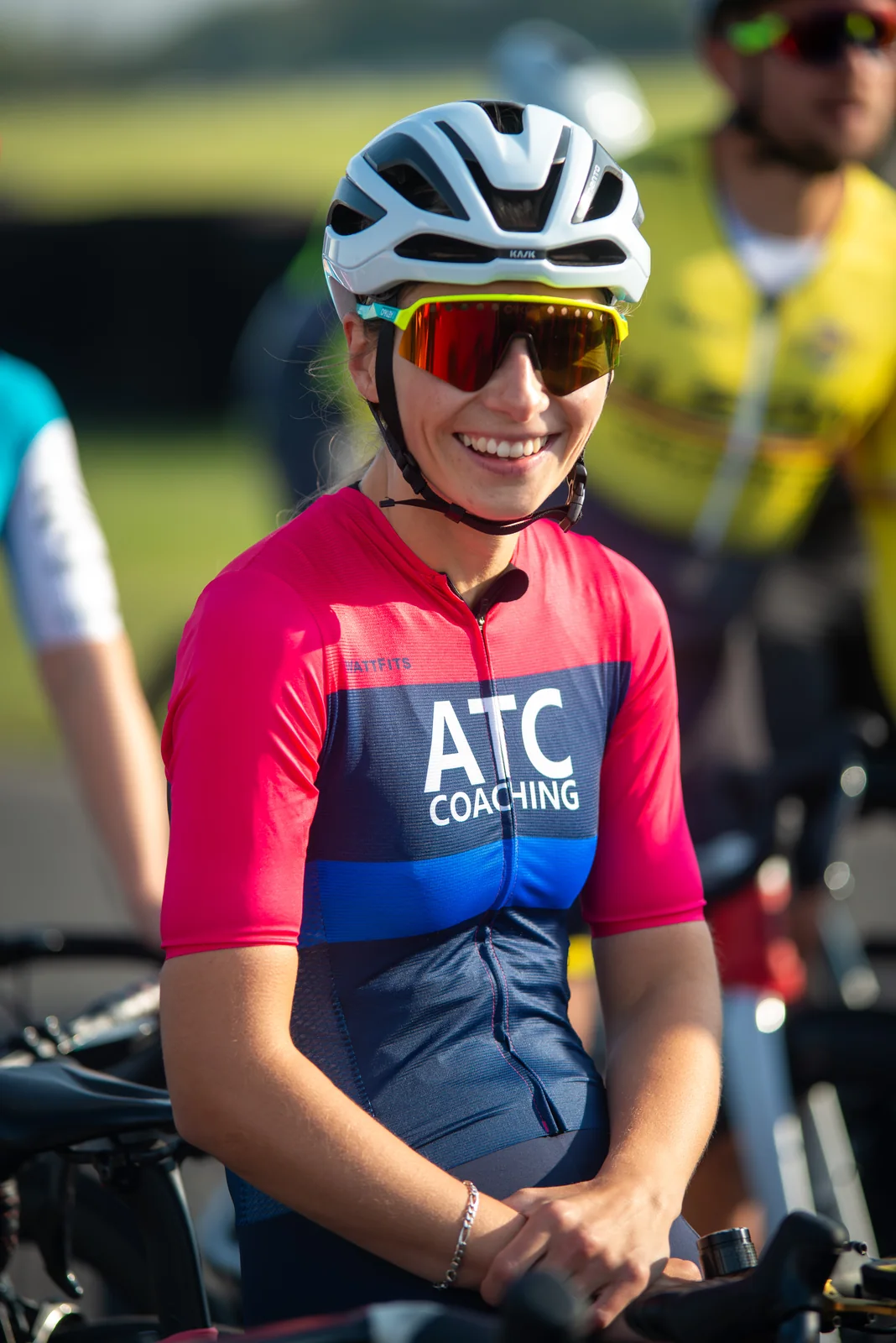 WattFits rider wearing custom team kit