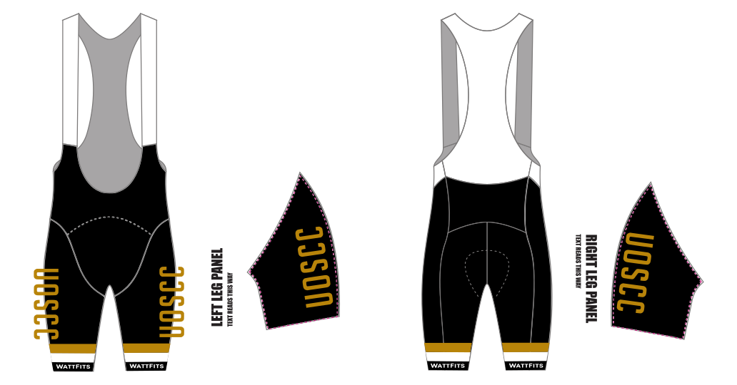 WattFits - Custom Bib Shorts UOSCC - Image 2